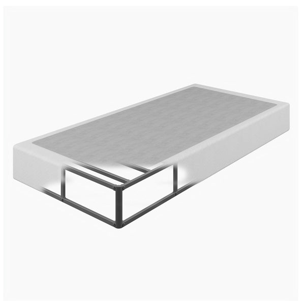 Jessine 8 Inch metal box spring, Fabric - Covered, Easy Assembly Mattress Foundation,twin box spring Single Beds for Kids, Teens & Students - Compact Space-Saving Design with Frame, Ideal for Dorms, Small Apartments & Guest Rooms