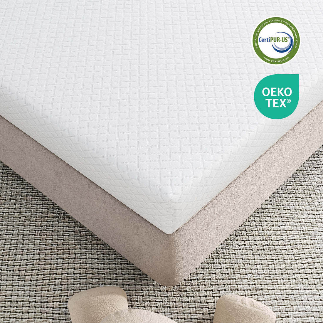 Kids 5" Green Tea Infused Medium Memory Foam Mattress