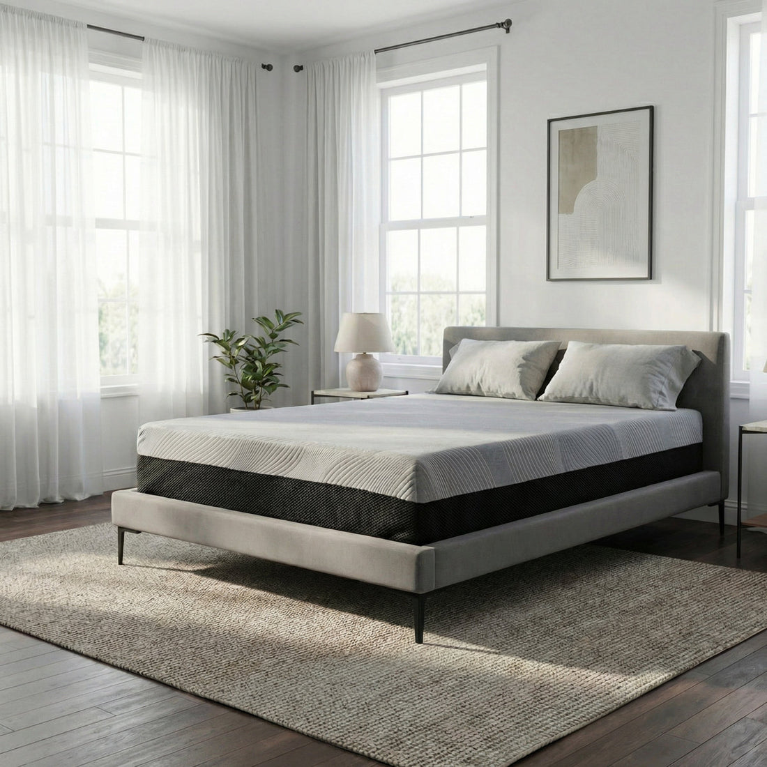 Kristi 12 Inch Soft Cooling Gel Memory Foam Twin XL CertiPUR US Certified Mattress in a Box