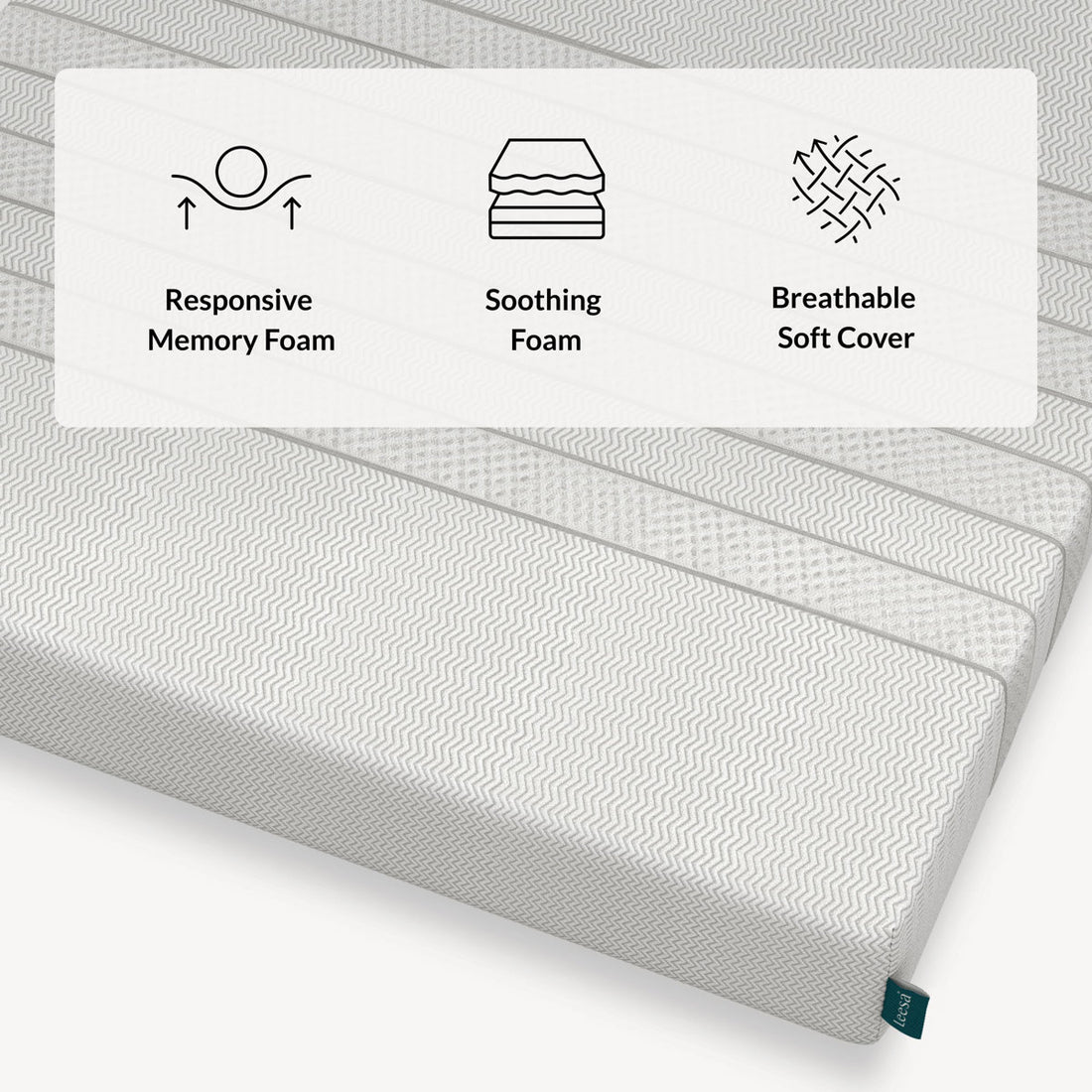 Leesa 7.5'' Medium Kids Memory Foam Mattress