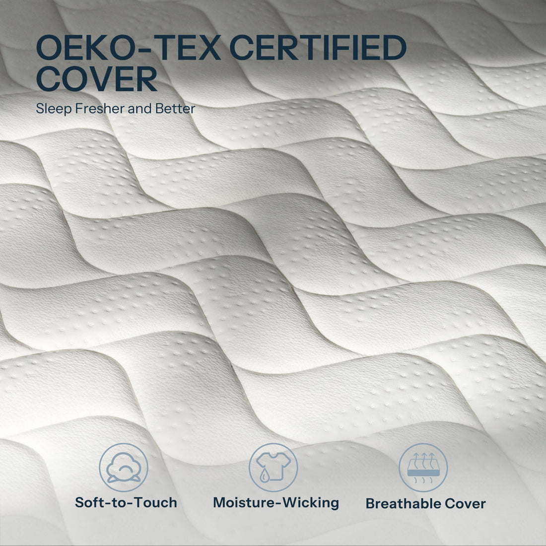Life Balance Clime Hybrid Mattress Queen, 12" Medium-Firm, Cooling & Pressure-Relief Support