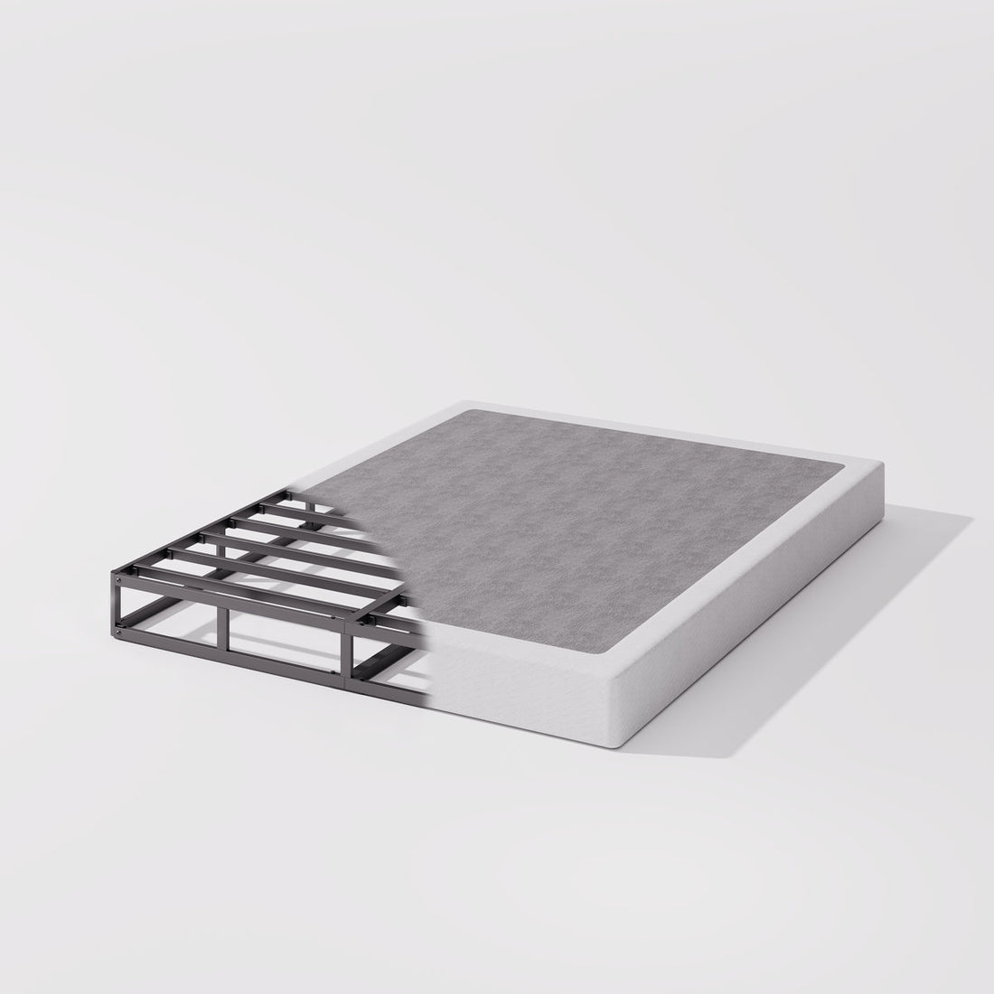 Likins 4 Inch Metal Box Spring with Frabric Cover, Easy Assembly