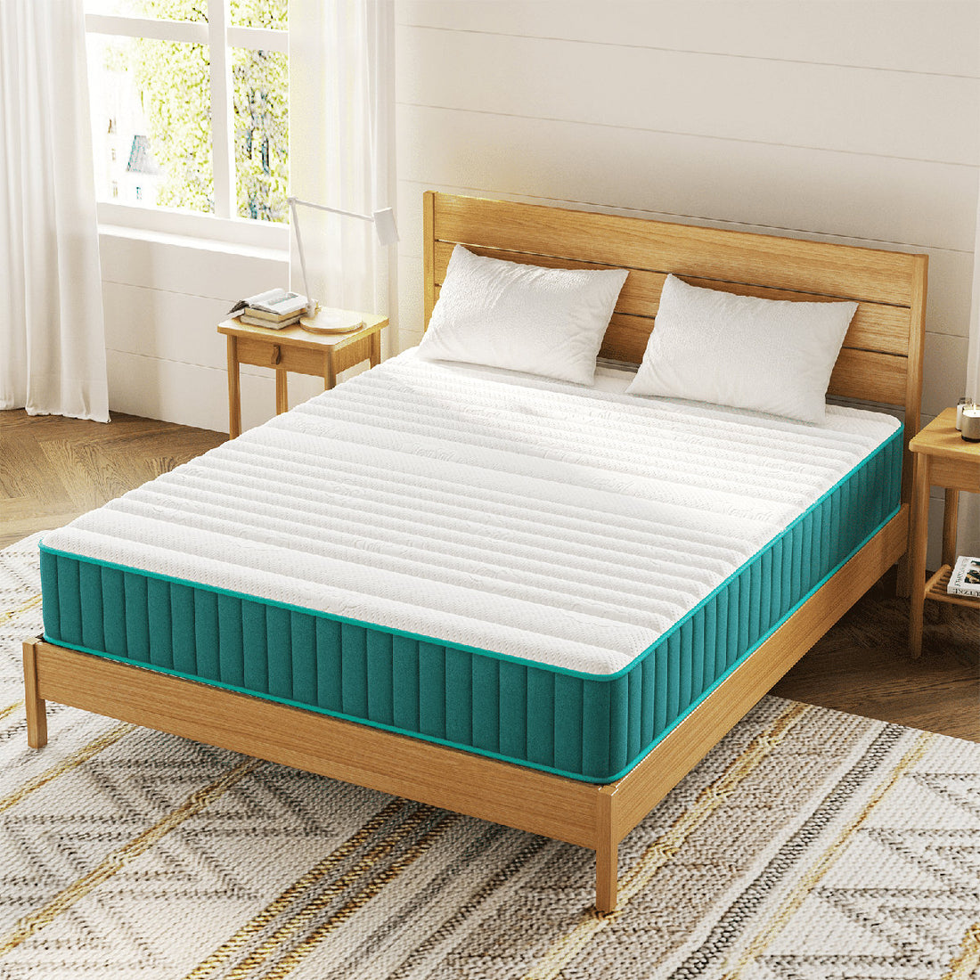Mattress  10&14Inch Firm Mattress In A Box,Hybrid Memory Foam Mattress With Individual Pocket Spring For Motion Isolation & Pressure Relief, Certipur-US