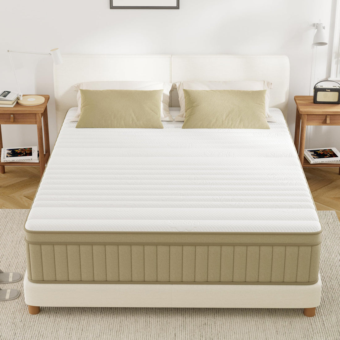 Mattress  10&14Inch Firm Mattress In A Box,Hybrid Memory Foam Mattress With Individual Pocket Spring For Motion Isolation & Pressure Relief, Certipur-US