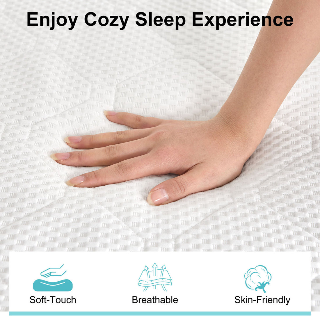 Medium Firm Memory Foam Mattress In A Box With Firm Body Support