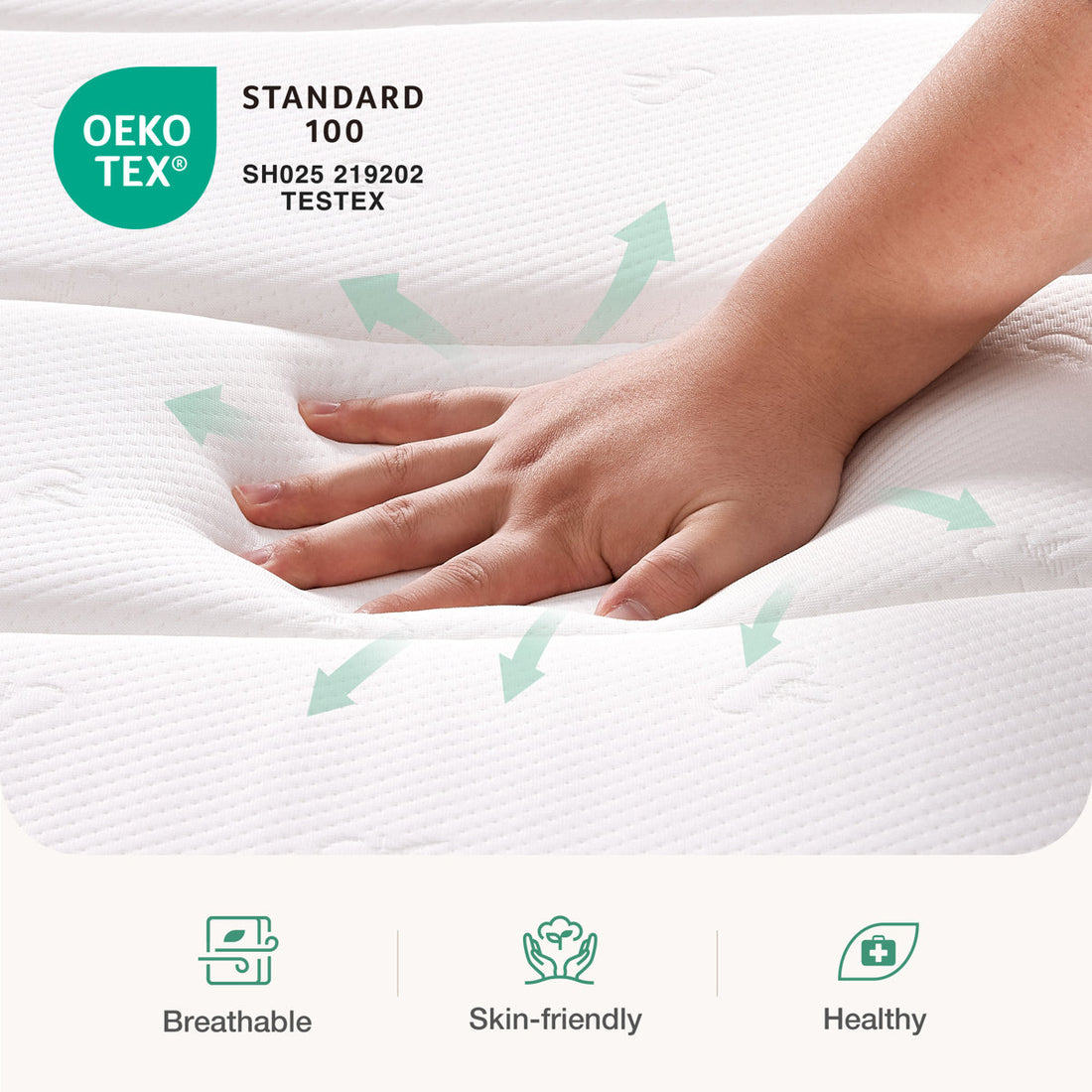 Novilla 14" Medium Cooling Gel Memory Foam Hybrid Mattress, CertiPUR-US, OEKO-TEX Certified