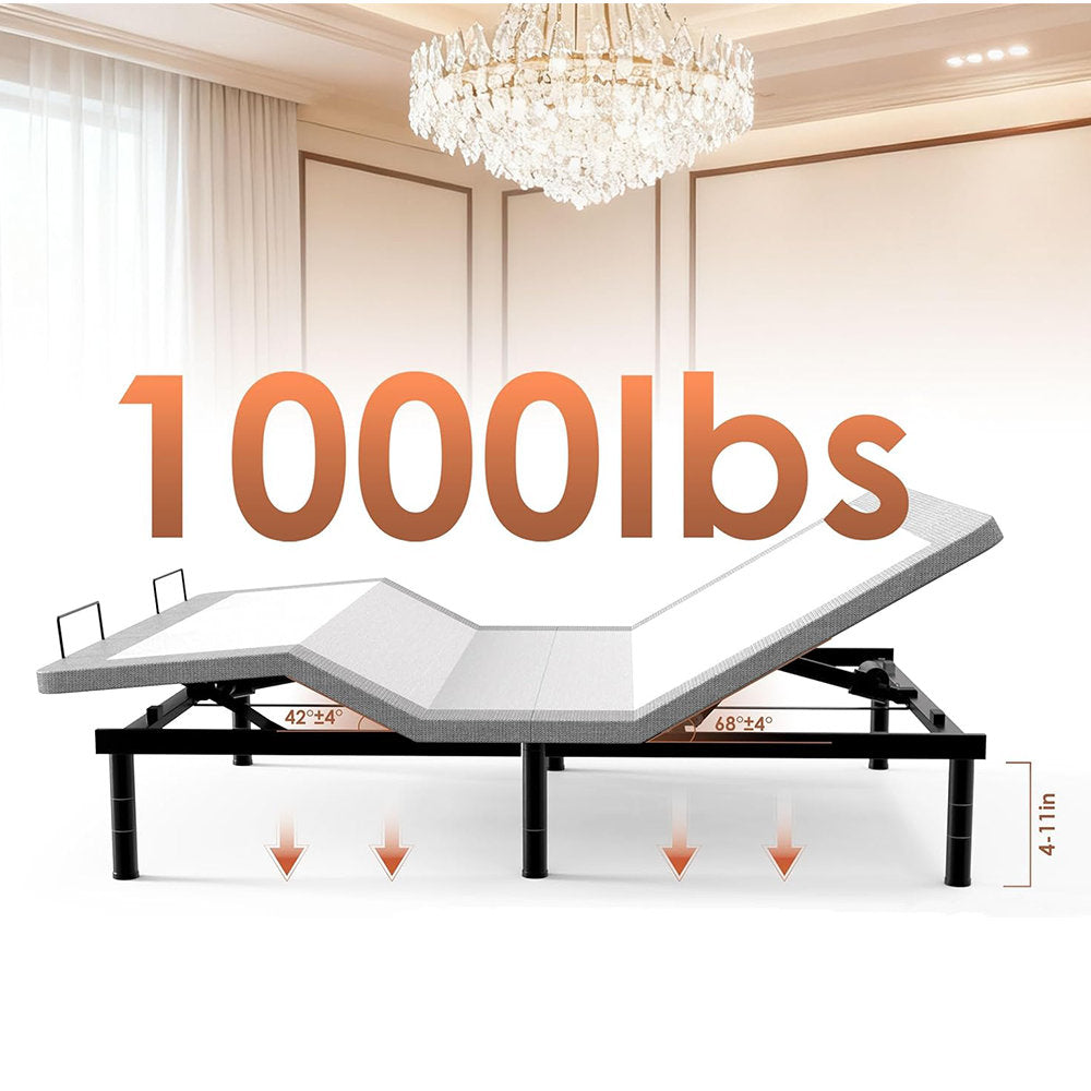 Oakes Zero Gravity Adjustable Bed with Wireless Remote