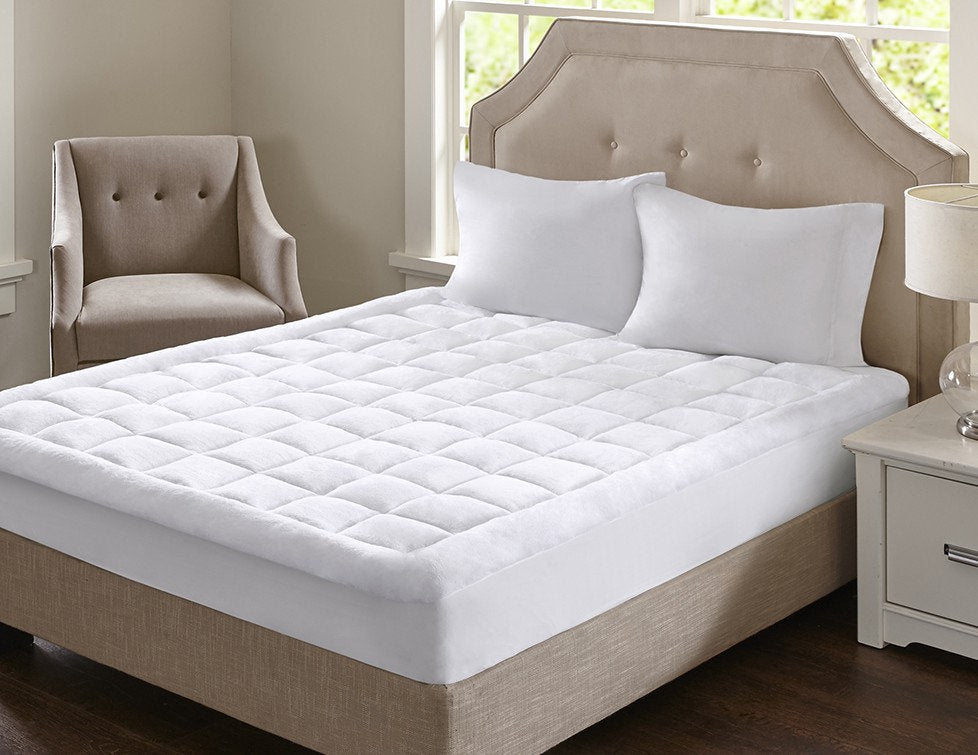 Overfilled Plush Hypoallergenic Down Alternative Waterproof Mattress Pad