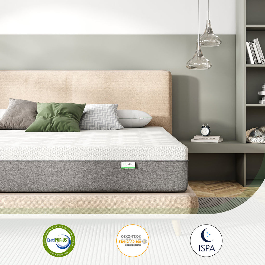Pedra 10'' Medium Gel Memory Foam Mattress