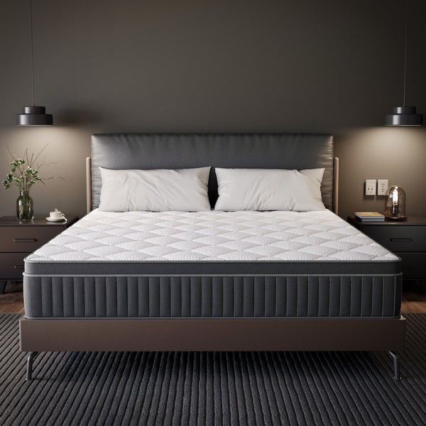 Perpetue 12" Medium Cooling Gel Memory Foam Hybrid Mattresses in a box with CertiPUR-US and Oeko TEX Certified