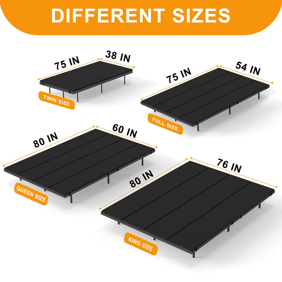 Queen Size Bunkie Board for Slatted Metal Frame,Sleeper Sofa Support Board to Stop Sagging Mattress,High-Quality Material Bed Boards,Anti-Slip and Moisture-Resistant
