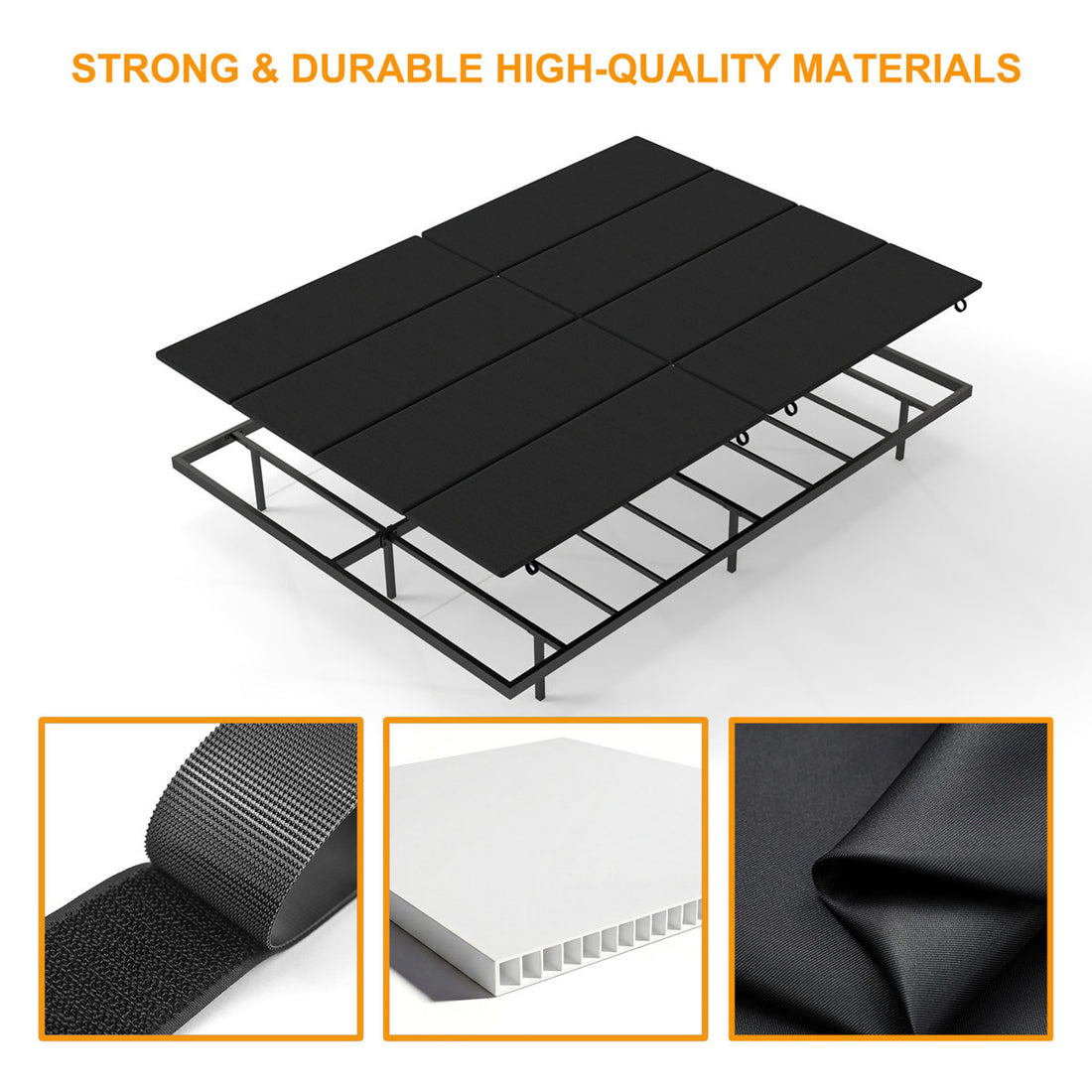 Queen Size Bunkie Board for Slatted Metal Frame,Sleeper Sofa Support Board to Stop Sagging Mattress,High-Quality Material Bed Boards,Anti-Slip and Moisture-Resistant