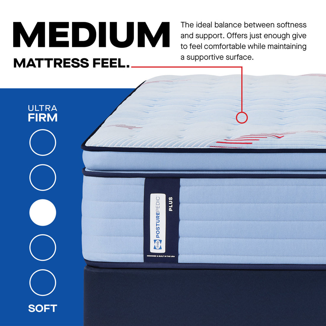 Sealy Posturepedic® Plus Equus 15" Medium Pillowtop Innerspring Mattress