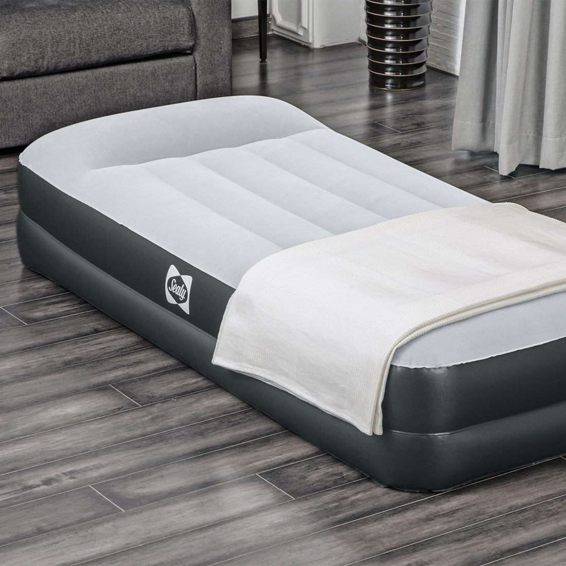 Sealy Tritech Inflatable Air Mattress Bed with Built-In AC Pump & Bag