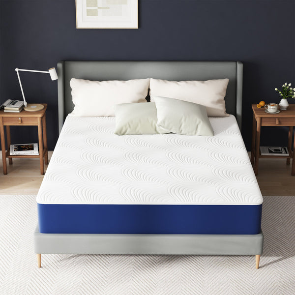 Stijn Firm Mattress,Cooling gel Memory Foam Mattress in a box With Washable Zipper Cover,pillow top mattress