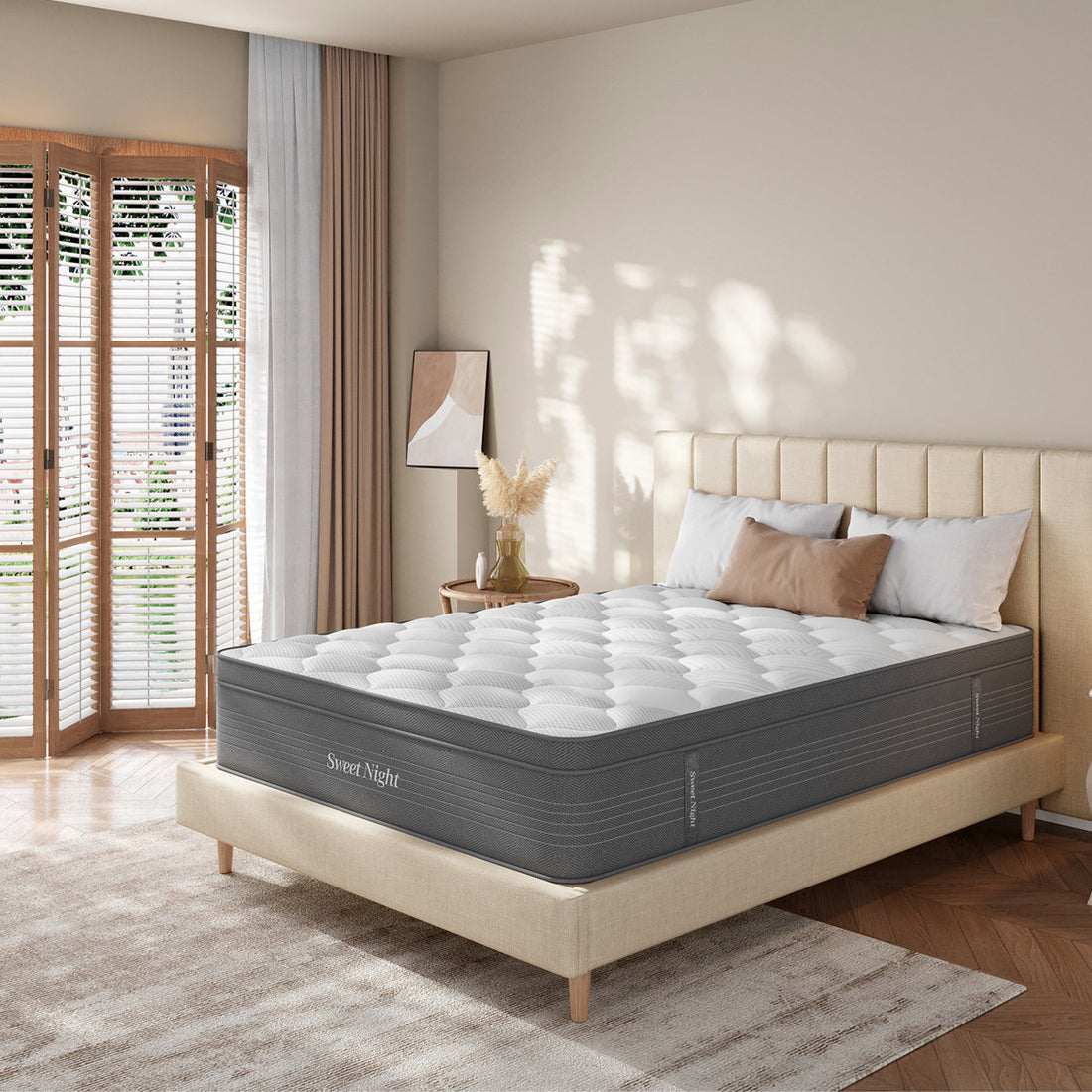 Sweetnight 14" Medium Hybrid Mattresses, Gel Memory Foam, CertiPUR-US, OEKO-TEX Certified