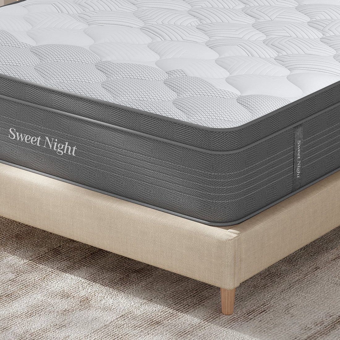 Sweetnight 14" Medium Hybrid Mattresses, Gel Memory Foam, CertiPUR-US, OEKO-TEX Certified