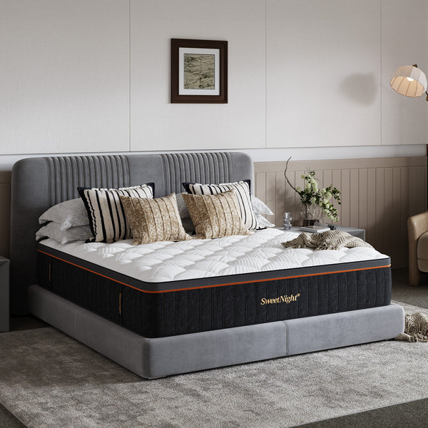 Sweetnight 14 Inch Cooling Hybrid Mattress with Gel Memory Foam, Medium Firm, CertiPUR-US