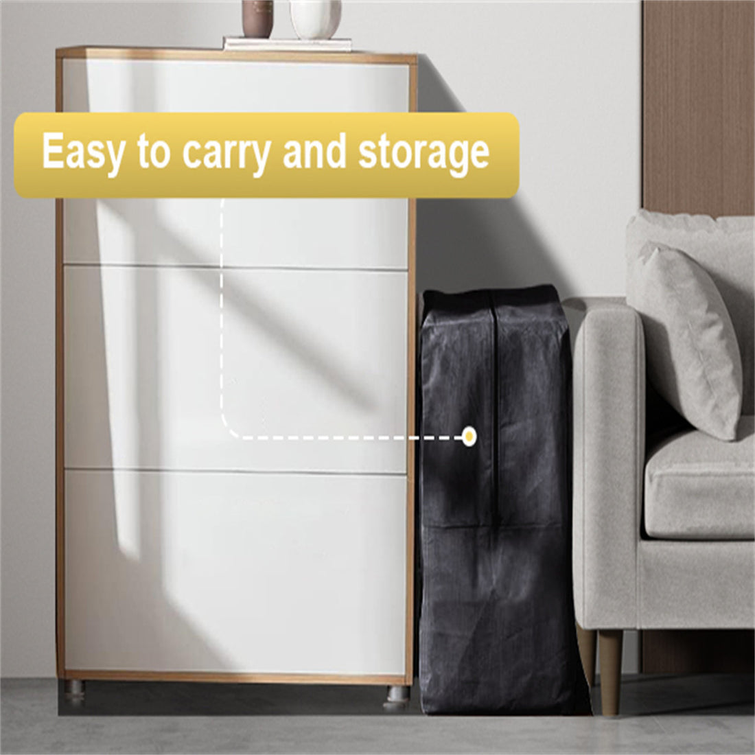 Tri-Fold 6'' Memory Foam Mattress, Portable Folding Murphy Bed Mattress With Washable Cover