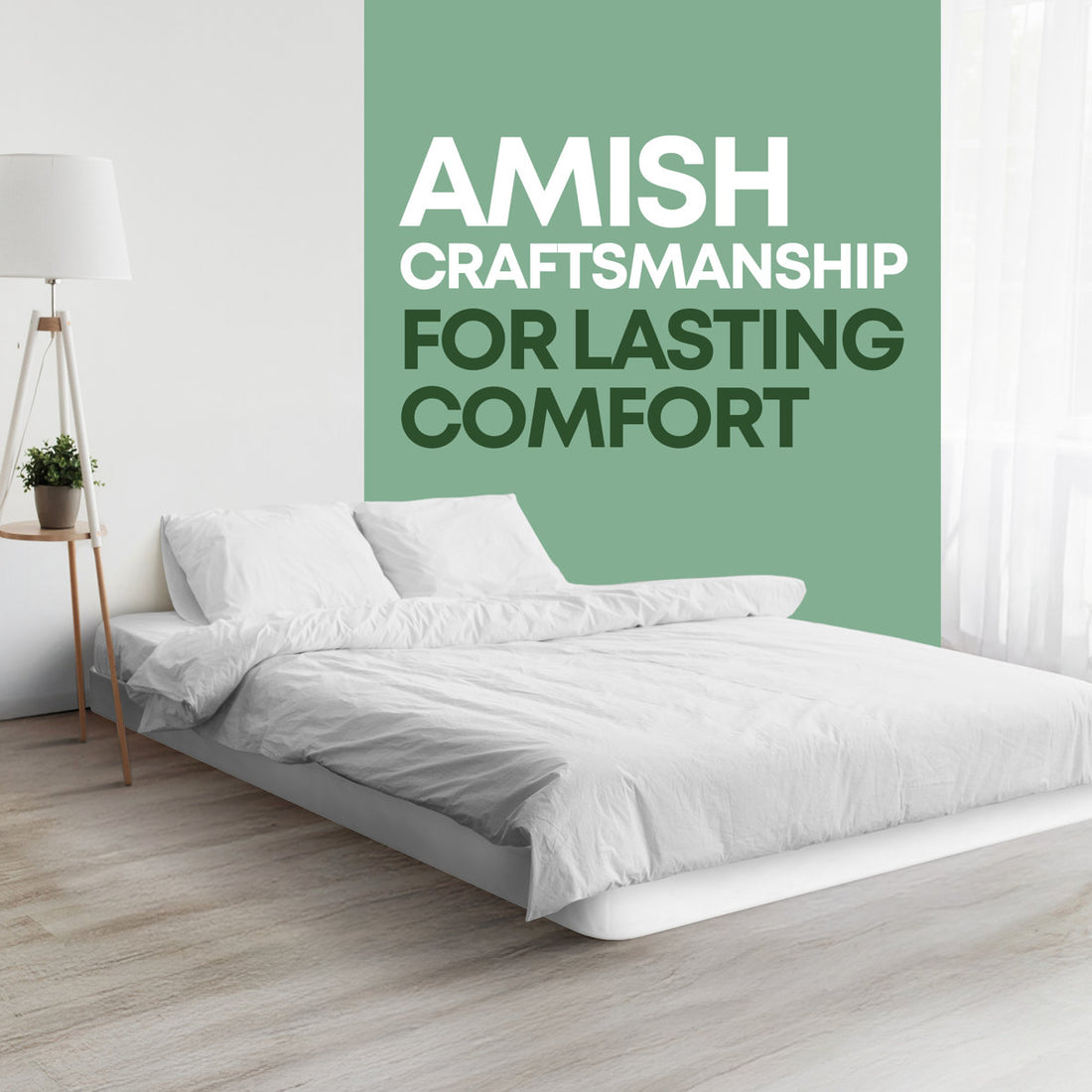 Wooden Box Spring / foundation for Mattress Support, Easy to Assemble