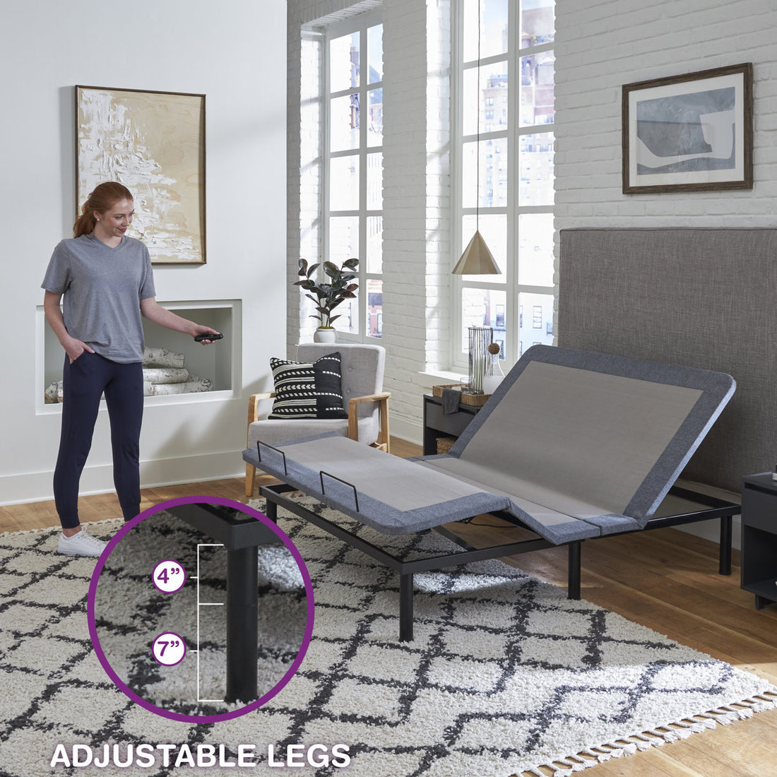 Zero Gravity Adjustable Bed with Wireless Remote - Sleep by Wayfair™
