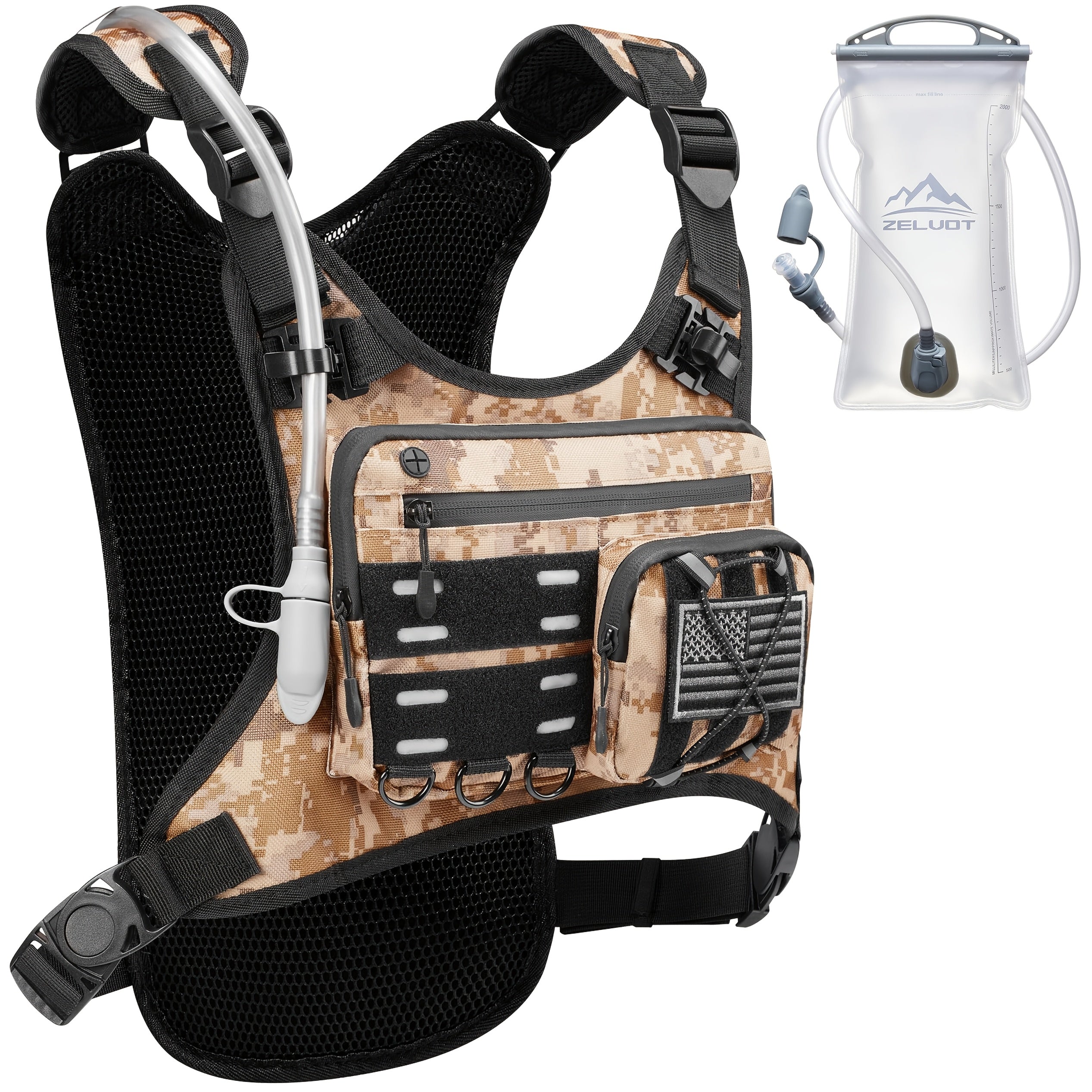 running vest 3l water bladder lightweight adjustable chest