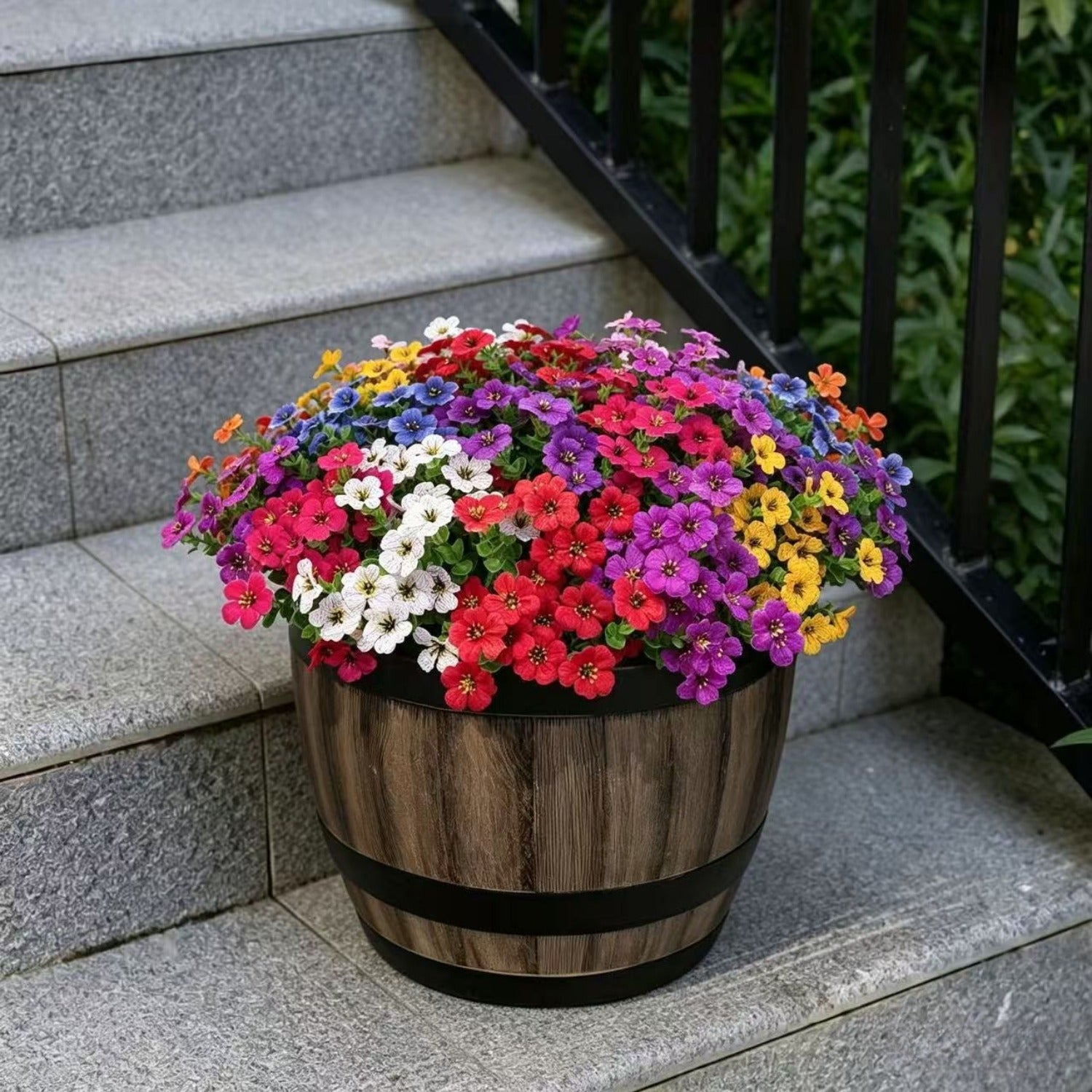 108 flowers 36 valentines   artificial eucalyptus