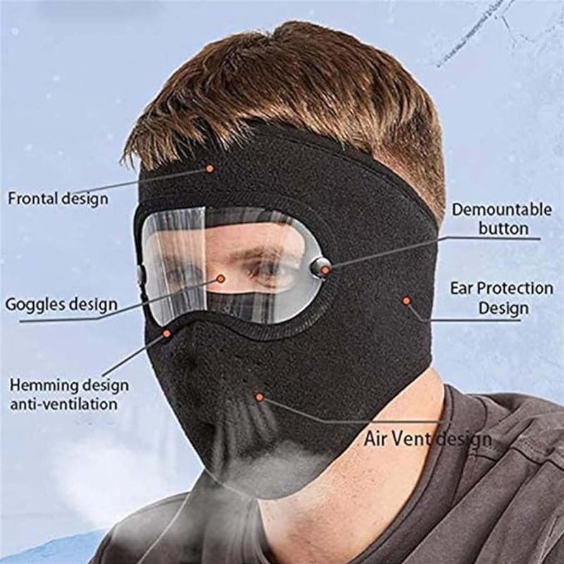 outdoor windproof balaclava   detachable anti fog