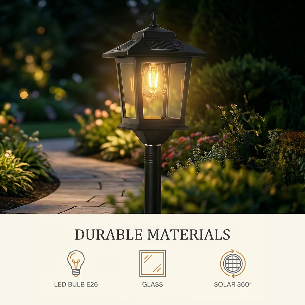 2 pack 63in solar lamp post lights outdoor post lights ip44