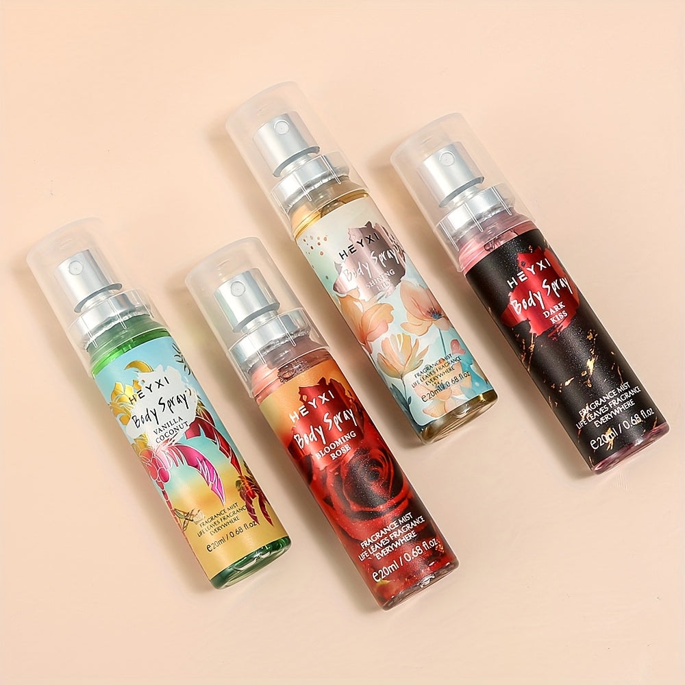 4 kinds scents body fragrance mist floral fragrance