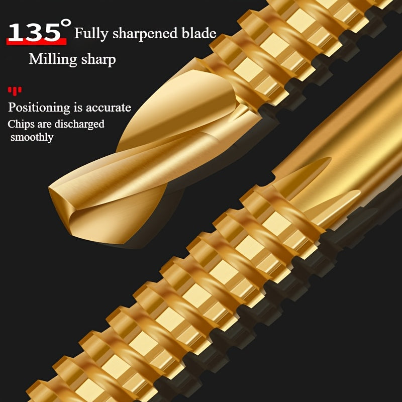 8pcs coated high   sawtooth drill bit multi