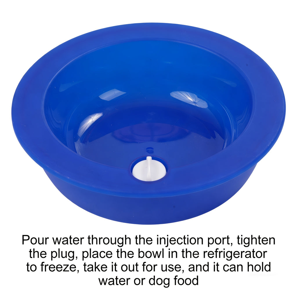1pc   bowl cooling water feeder reusable ice filled