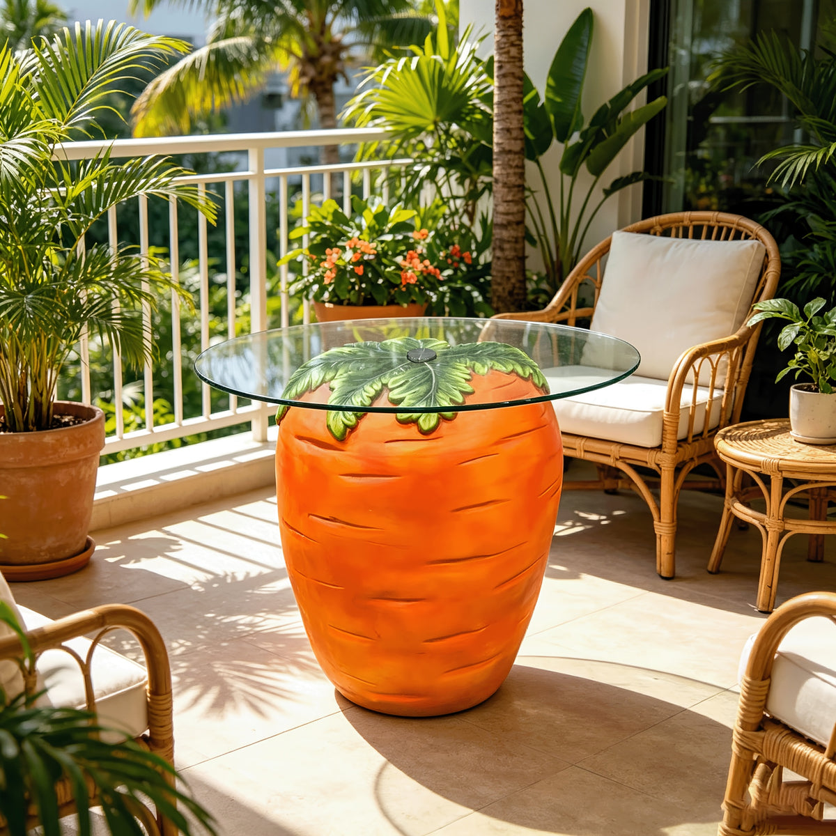 1pc   vegetable fruit side table resin carrot