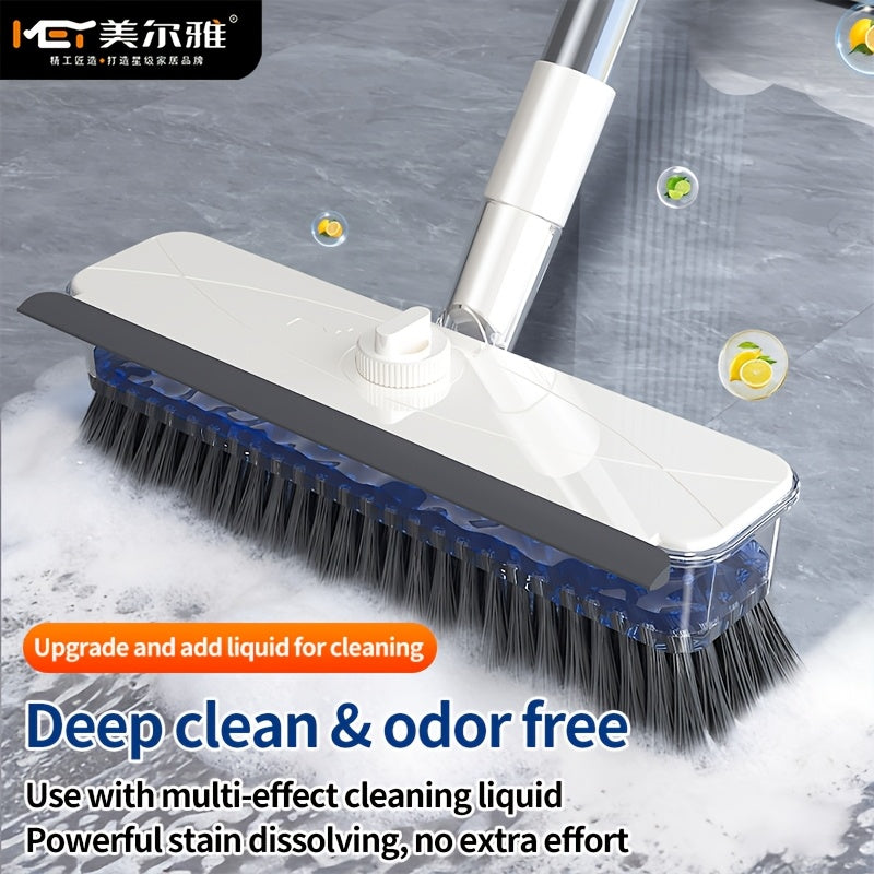 4 in 1 v shaped floor scrub brush liquid storage