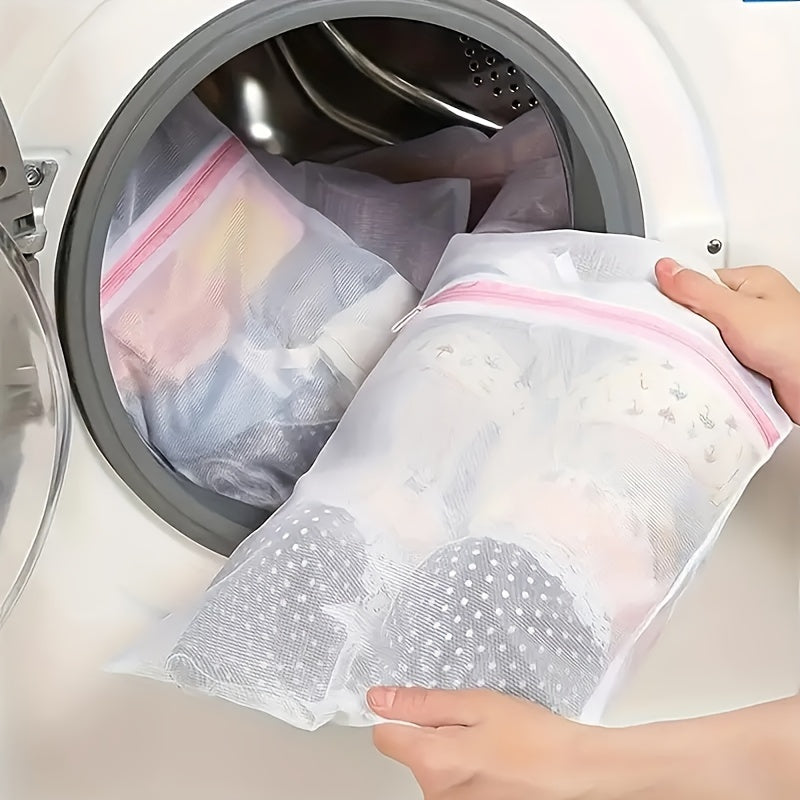 2pcs laundry bag set thick mesh storage bag protective