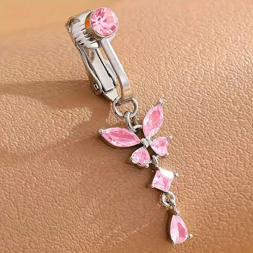 womens   tassel fashion belly button clip no