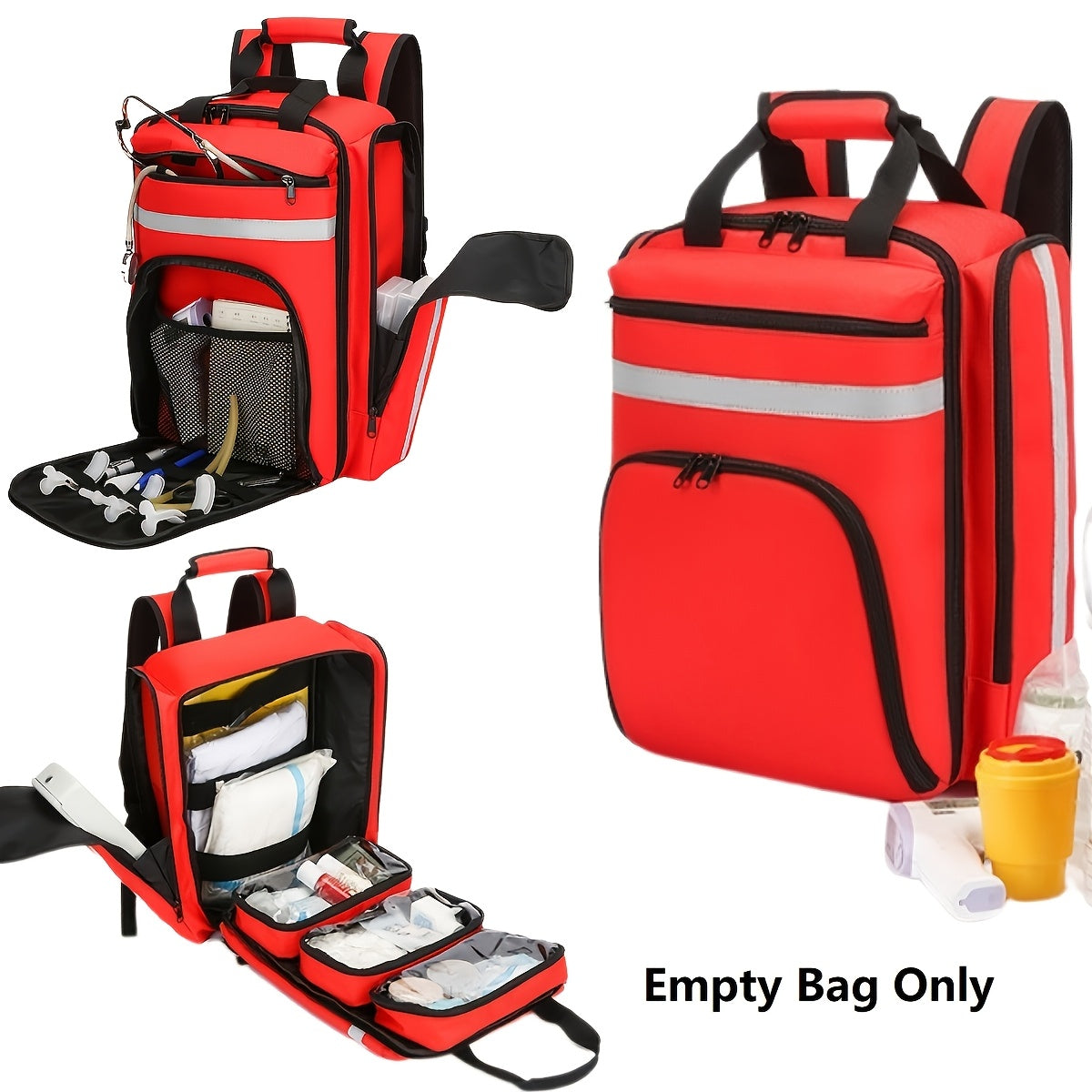 1pc large capacity emergency backpack car first aid backpack