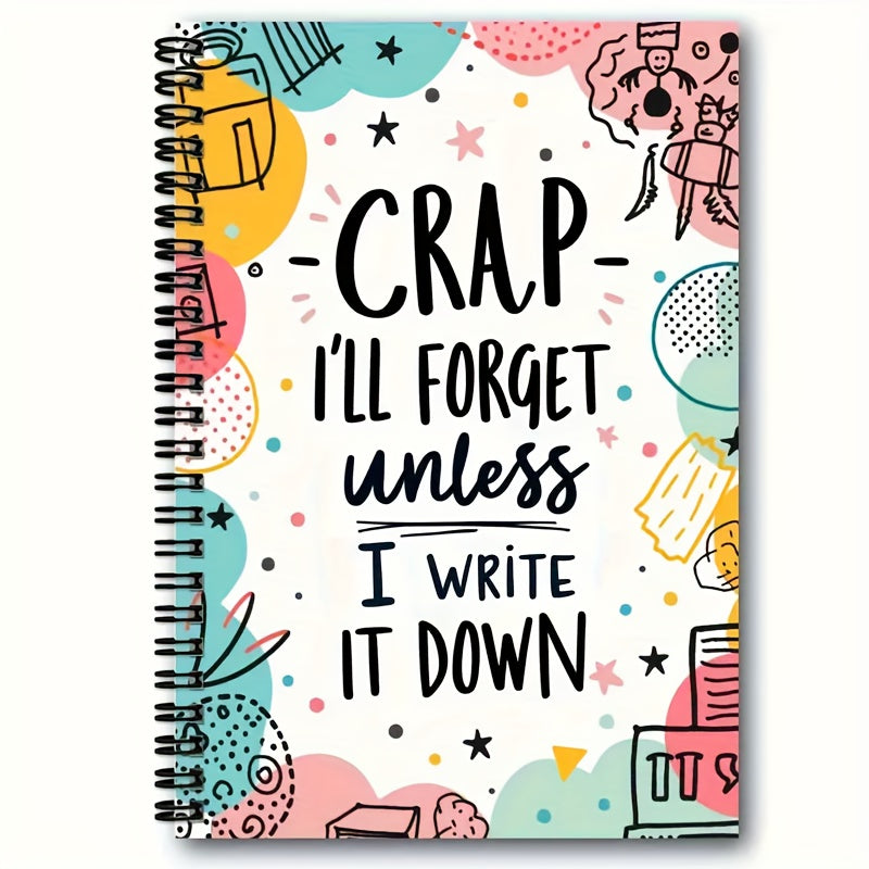 colorful spiral notebook       write vivid