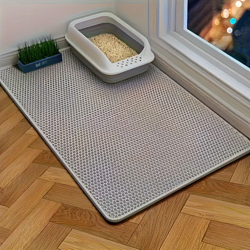 ultra large double layer eva cat litter mat set   1pc