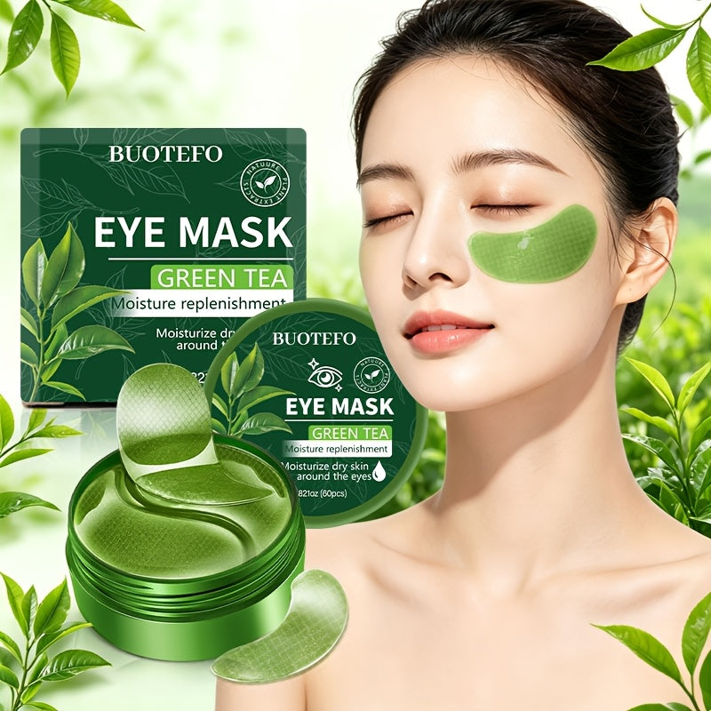 60 sheets instantly tightening green tea eye masks smoothens