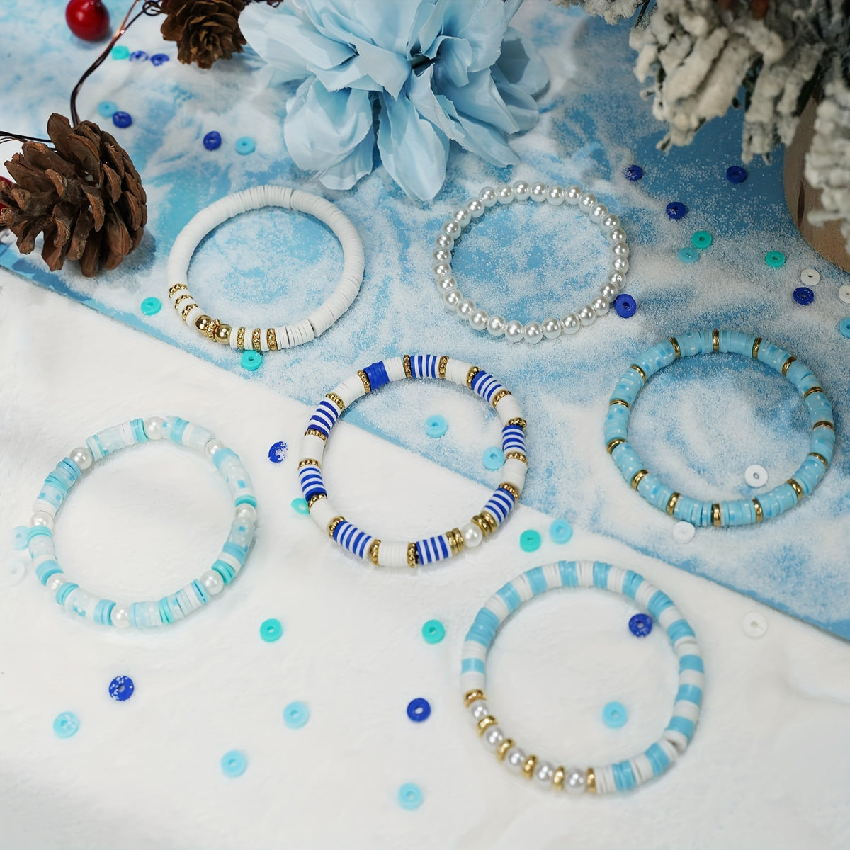 1760pcs clay beads bracelets clay beads bracelet making kit