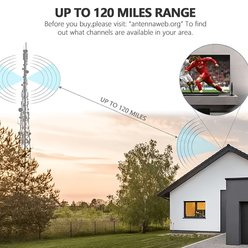 high definition tv antenna supports 4k 1080p full hdtv 200