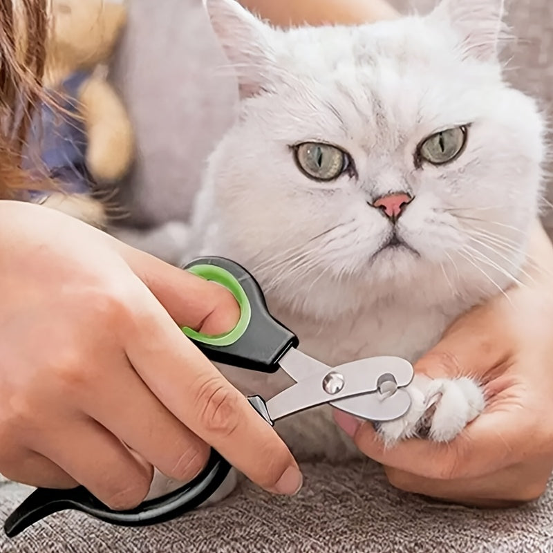 1 black green stainless steel pet nail clipper