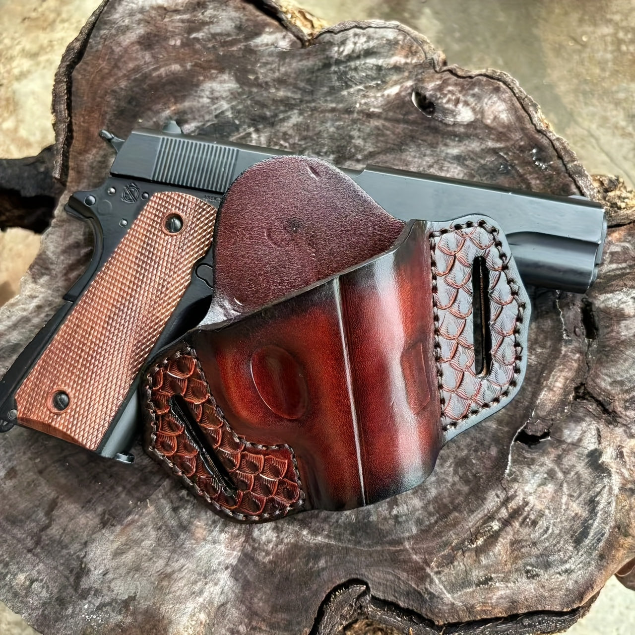 1911 hand shaped cowhide holster suitable 1911 models temu