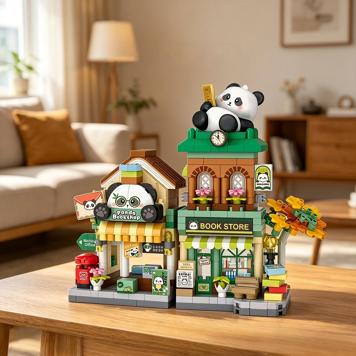openable panda   building blocks multi style suitable