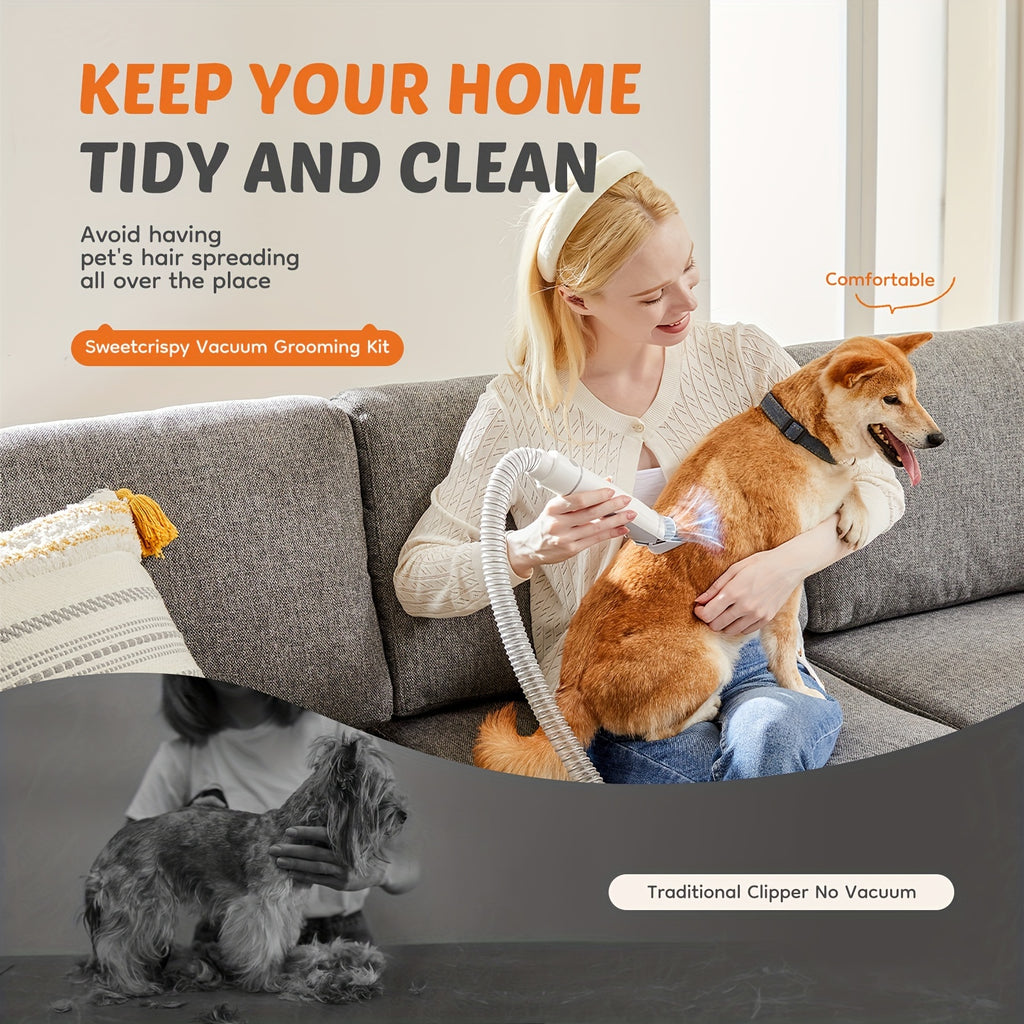 pet grooming vacuum kit 5 in 1 vacuum suction