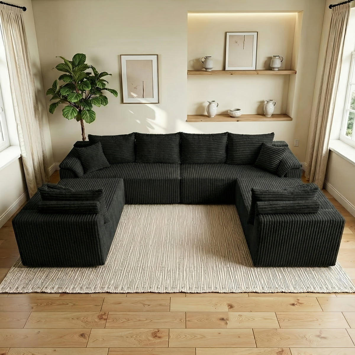 210 inch large u shaped modular sectional sofa suitable