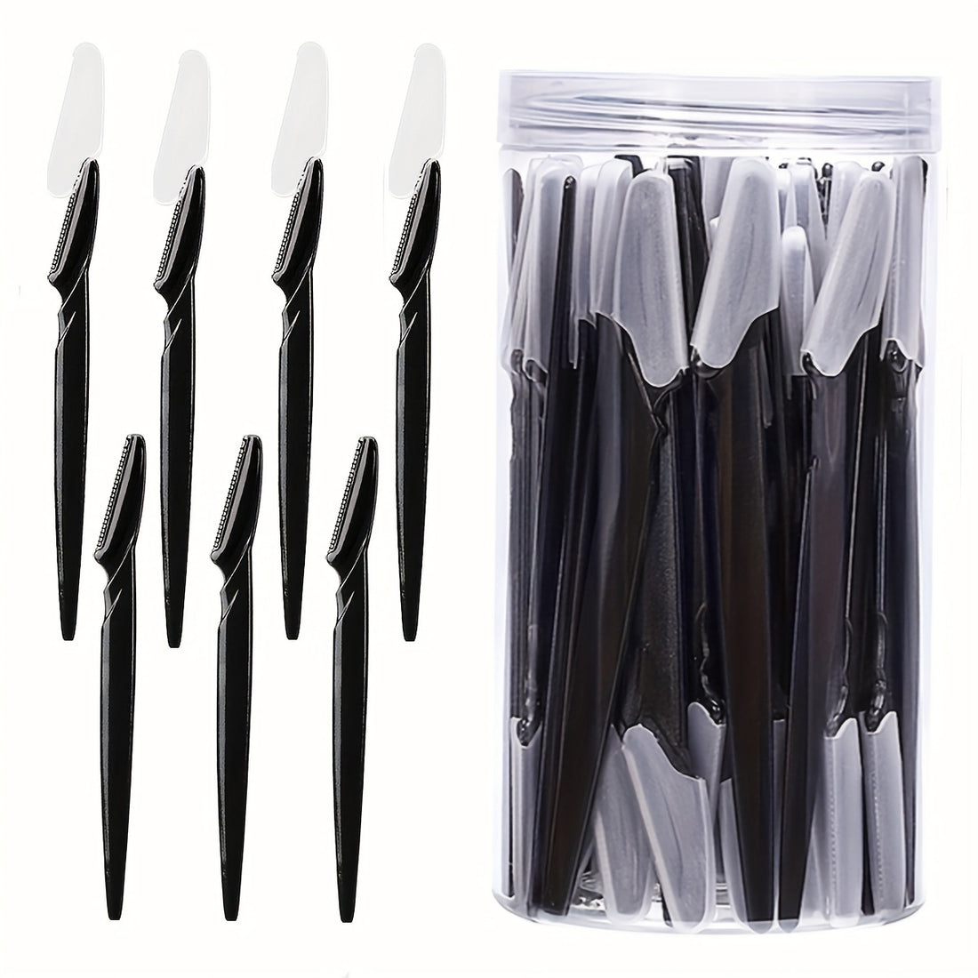 50pcs pack non irritating stainless steel facial razor