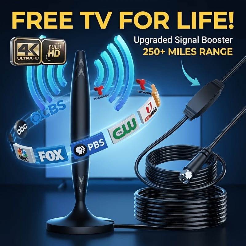 high definition tv antenna supports 4k 1080p full hdtv 200