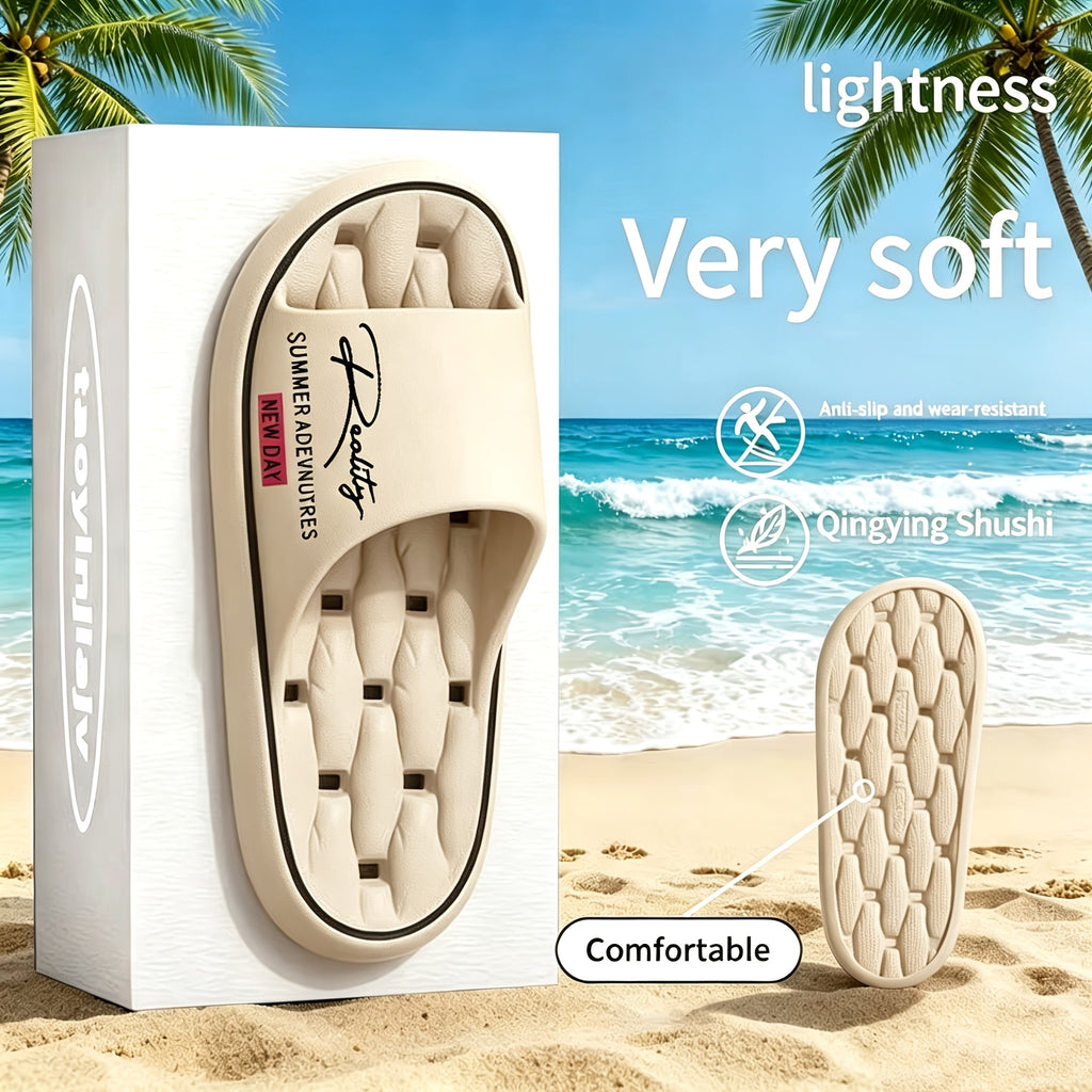 3 color unisex non slip slippers indoor outdoor thick sole
